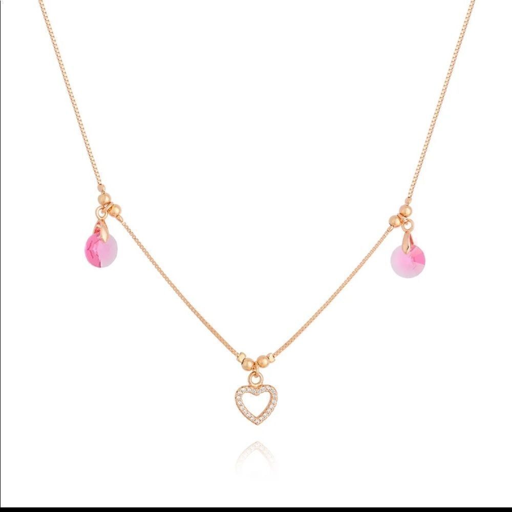 CHOKER AMORE  Swarovski Crystal ZIRCONIA + ROSÉ GOLD PLATED